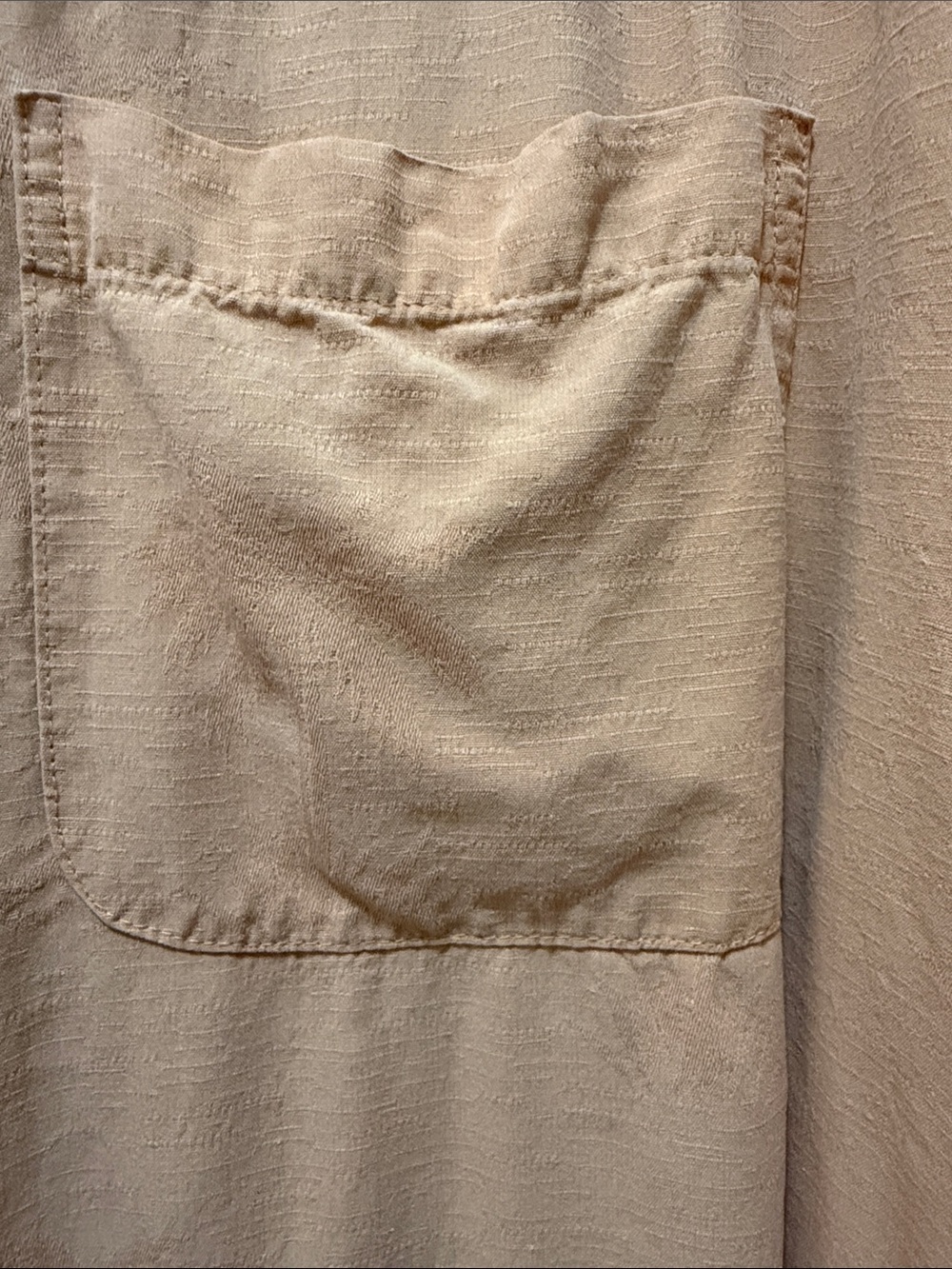 SOL SILK Men's Casual Button-Down Shirt in Peach 100% Silk Men’s SIZE XXL - Picture 7 of 12